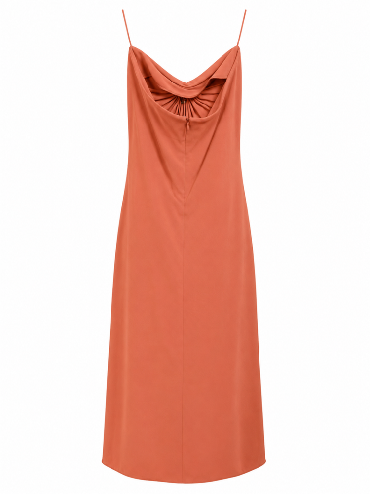 dion lee silk dress Dion Lee Silk Bias Weave Dress - IVORY